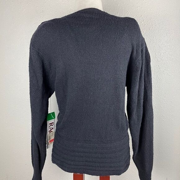 NWT Raoul Black Handed Embroidered Sweater Top - Picture 7 of 8